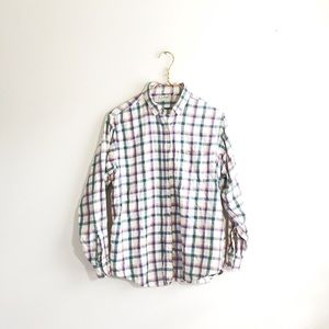 L. L. Bean vintage flannel plaid u.s.a cotton grid